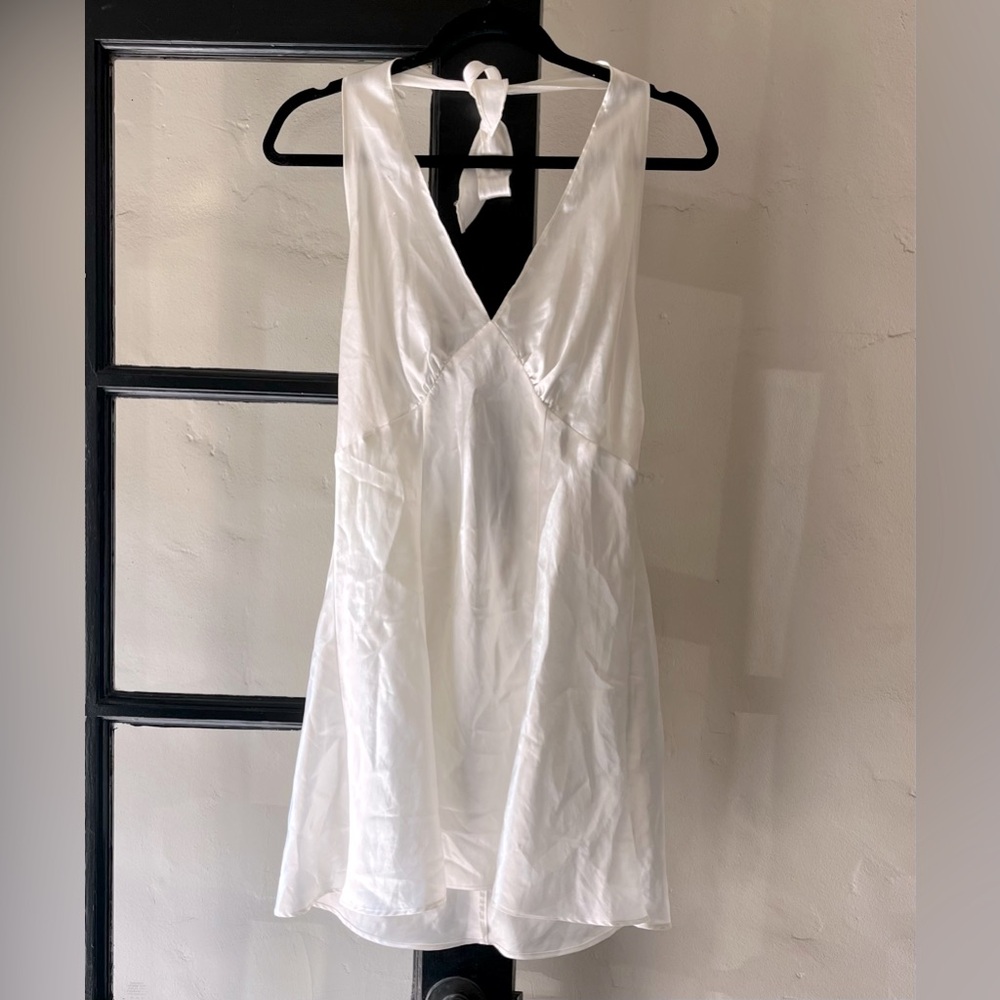 Fredrick’s of Hollywood White Bridal Marilyn Monroe Halter Lingerie Dress